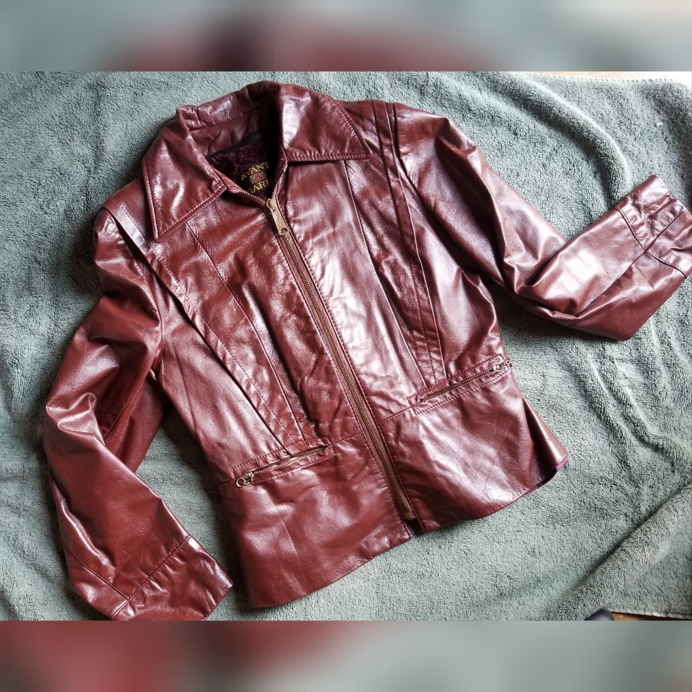Vintage 1970's Avant Garde Leather Jacket